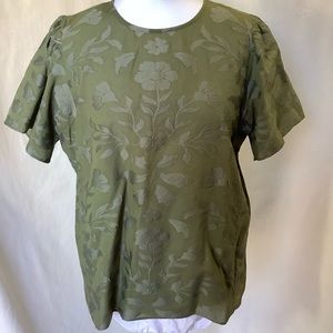 Ann Taylor olive green top